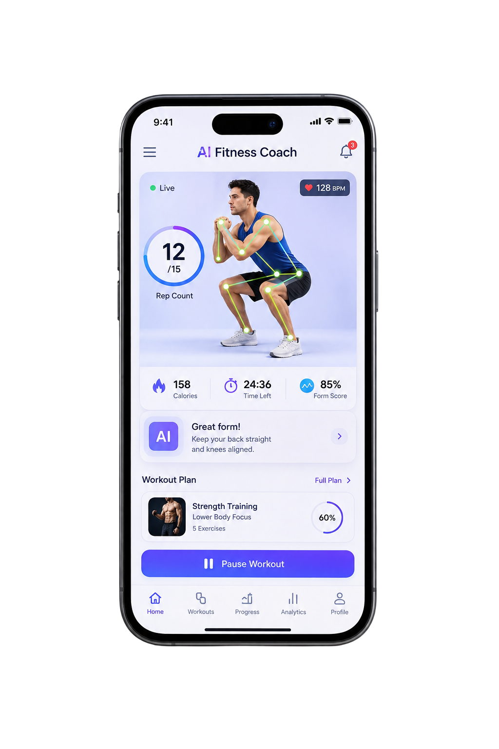 Mobile app mockup